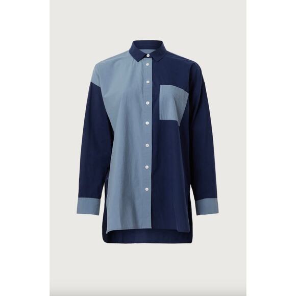 Madewell Oversized Patch Pocket Shirt Sz L - Picture 3 of 7